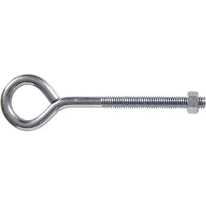 519 Eyebolts with Nuts, 3/8 x 6-Inch, 4-Pack , Zinc