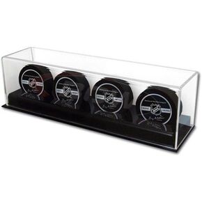 BCW Acrylic Hockey Puck Display Case | Holds 4 Pucks | High Clarity with UV Protection in Saudi Arabia