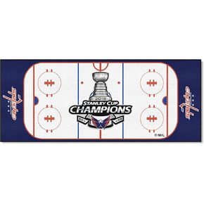 FANMATS 25300 Washington Capitals Rink Runner - 30in. x 72in. - 2018 Stanley Cup Champions