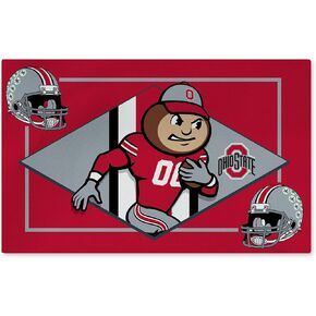 Northwest NCAA Ohio State Buckeyes, Buckeye Run, Washable Rug, 20 x 30.5 Inches
