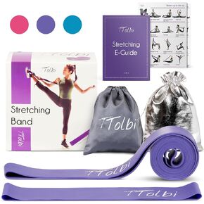 Premium Stretch Bands for Dancers - Flexibility & Ballet Stretching Band, Dance Equipment for Splits & Strength, Ideal Stuff for Ballet, Gymnastics, Cheerleading, Yoga and Pilates Training