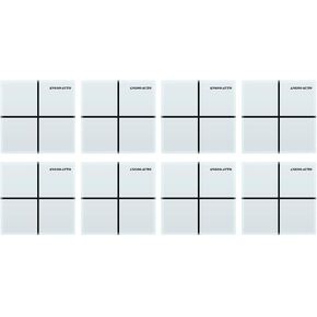 8 Pack ADAS Calibration Floor Markers Reusable Rubber Floor Marking Squares Work for Vehicle ADAS Calibration (White)