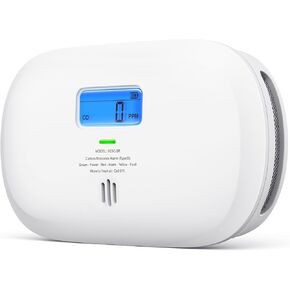 X-Sense Carbon Monoxide Detector, Replaceable Battery Powered CO Alarm with Digital Display, Portable Carbon Monoxide Detector for Travel, XC0C-SR, 1-Pack