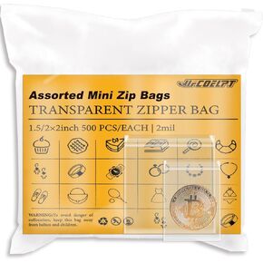 100 Count Large Zip Plastic Bags for Storage Bulk 14"×20", 3 Gallon | 2 mil Thick Reclosable Top Lock Bags for Household, Clothes, T-shirts Packing