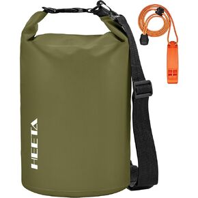 HEETA Waterproof Dry Bag for Women Men(Upgraded Version) 5L/10L/20L/30L/40L Roll Top Lightweight Dry Storage Bag Backpack with Emergency Whistle for Travel, Swimming, Boating, Kayaking, Camping, Beach