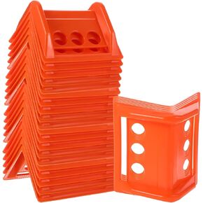 24 Pack Flatbed Edge Corner Protector Holder Batchet Strap Protector Heavy Duty Cargos Protector Flatbed Equipment for Shipping Cargo Protection