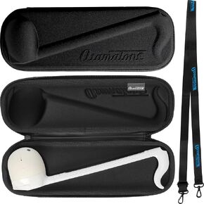 Otamatone Official Slim Case (Deluxe - 17.25 inch) Musical Instrument Toy Synthesizer Hard Shell Cover, Smooth Fitted Protective Interior with Official Logo Strap