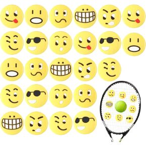 Jexine 30 Pcs Tennis Vibration Dampener Silicone Tennis Racket Dampener Cute Tennis Supplies for Gift (Assorted)