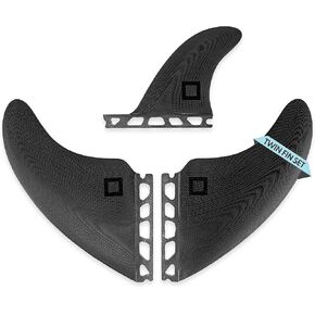 Twin, Thruster or Quad Fin Set - Solid Fiberglass for Lightweight Durability & Top Performance - Compatible with Futures Single Tab Surfboards