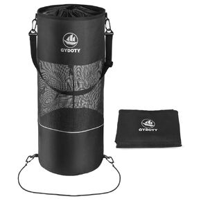 Boat Trash Bag Can - Boat Accessories Boat Owner Gifts for Men Boating Must Haves Reusable Mesh Boat Garbage Container(Black,YKK Long Zipper)