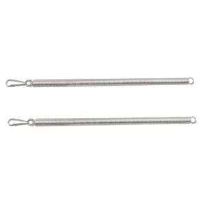 20 Inch Long Extension Spring, Zinc Plated Steel Screen Door Spring, 2 Pack