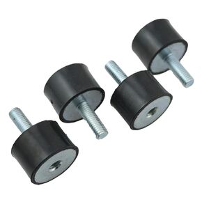 4PCS VD Type Rubber Shock Absorber M8 30x20mm Cushion Compressor Pump Motor Motor Vibration Isolating Rubber Cushion Silent Fast Car Boat Spool for Air Compressor Petrol Engine Black
