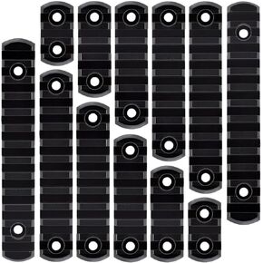 Picatinny Rail 5 Slot 7 Slot 9 Slot 11 Slot Single Picatinny Rail Polymer M Black