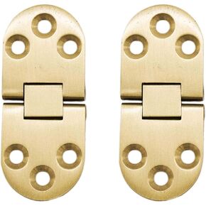 MARINE CITY Brass 180 Degrees Hatch Mount/Hidden Hinge 2-13/16" Inches for Marines – Boats – Tables – Cabinets (Pack of 2)
