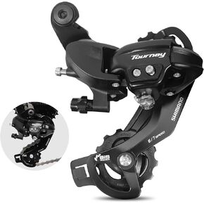 Rear Derailleur 6/7-Speed for Tourney RD-TY300 Mountain Bikes-Smooth Shifting Direct Mount Design for Mountain Bike Road Bike Snowmobile Trail Bike