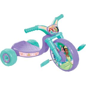 Fly Wheels Disney Princess Ride-On 10" Tricycle with Sounds - Toddler Bike Trike, Ages 18-36M, for Kids 33"-35" Tall and up to 35 Lbs., Large
