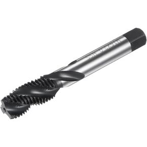 uxcell Metric Spiral Flute Thread Tap, M16 x 2 H2 Screw Threading Tap, Nitride Coated M2 High Speed Steel Machine Tapping Tools for Machinist Repair