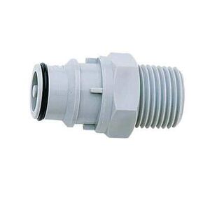 Colder - 3130336 CPC () HFCD24812 Quick-Disconnect Fittings, Valved Male Pipe Thread Inserts, PP, 1/2"