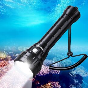 Wurkkos DL70 Dive Light Scuba Diving - 13000lm Super Bright Dive Flashlight 150m IPX8 Waterproof Torch LED Submarine Flashlight - Underwater Flashlight for Diving 4 Mode for Underwater Activity