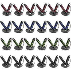 24 Pack Jump Ropes, Tangle-Free Speed Jumping Ropes with Foam Handles for Women Men Kids, Adjustable Skipping Ropes for Fitness Workout Slim Body
