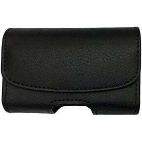 Premium Classic Style Hook and Loop Pouch case with Belt Clip for Tandem Diabetes Care T:Slim X2 Pump (Black/Vertical/1)