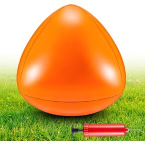Reflex Soccer Ball Goalkeeper Reaction Training Reflex Ball with Air Pump Triangular Shape Goalie Reaction Ball Soccer Training Equipment for Agility, Reflex, and Speed Training