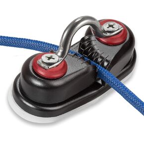 Cam Cleat, Rope Cleat, Ball Bearing Fast Entry Cam Cleat for Line Sizes Upto 5/8-Inch, Aluminum, Sailing Sailboat Kayak Canoe Dinghy Accessories