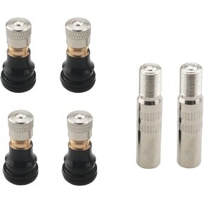 2Sets Scooter Tubeless ValvesExtenders Valve Stem Extenders Vacuum Tubeless Valves Replacement Parts