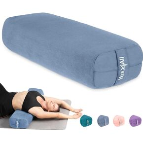 Yes4All Triple-Layer Sponge Yoga Bolster Pillow for Restorative Yoga & Meditation - Versatile Yoga Support Pillow, Balance & Poses Modification