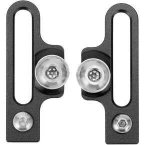 Bike Brake Pads,2pcs Mountain Bike Brake Pads Aluminum Alloy Extension C Caliper Adapter for 55mm / 2.16in Long Replacement Glue(Black)