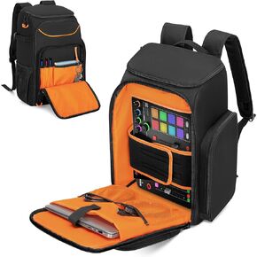 Audio Mixer Backpack Compatible with RODECaster Pro/RODECaster Pro II/RC Duo, DJ Mixer Travel Bag Case for Microphones and More Podcast Equipment(Patent Design)