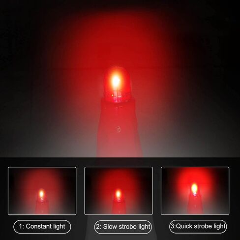BATTIFE 4 Pack Traffic Cone Flasher Warning LED Light, Roadblock Lamp 360 Degree Visible with 3 Flashing Modes for Collapsible Traffic Safety Cones, Parking, Camping and Emergency in Saudi Arabia