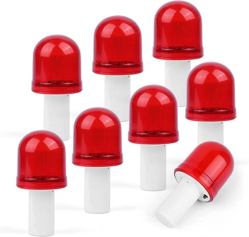 BATTIFE 4 Pack Traffic Cone Flasher Warning LED Light, Roadblock Lamp 360 Degree Visible with 3 Flashing Modes for Collapsible Traffic Safety Cones, Parking, Camping and Emergency in Saudi Arabia