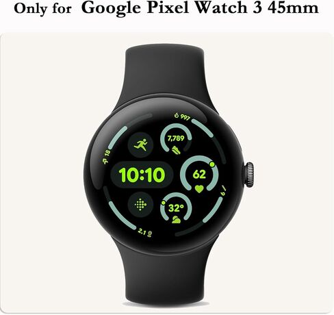 RICHONE [5Pack] Compatible with Google Pixel Watch 3 (45mm) Screen Protector Cases High Sensitivity Lightweight Anti-Fall Face Covers Google Smart Watch Accessories for Women Men (Pixel 3 Watch 45MM) in Kuwait