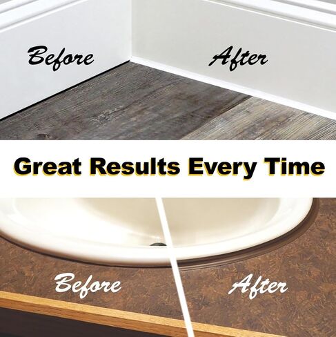 InstaTrim New & Improved Caulk Trim -10ft Ivory 3/4" Wide Caulk Tape - Adhesive Trim with Many Uses Including Caulking for Bathroom, Sinks, and Windows - Made in USA in Saudi Arabia