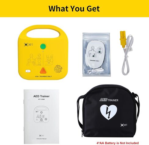 AED Trainer, XFT Compact AED Training Kit CPR Equipment Training Device Automatic External Defibrillator Simulator, AED Trainer Ultra 1 for First Aid Trainee Beginner 2024 New Version(XFT-120N) in Kuwait