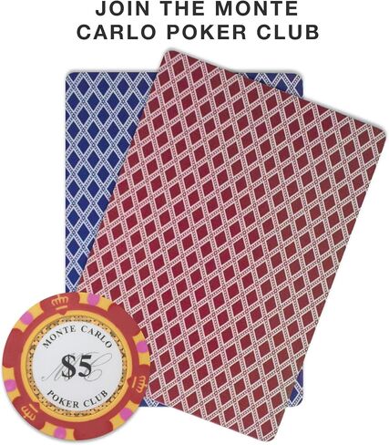 Brybelly Monte Carlo Premium Poker Chips (50-Pack) Heavyweight 14-Gram Clay Composite in Kuwait