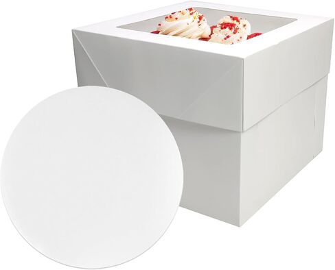 3 sets Cake Boxes 12x12x10 inches with Boards Bakery Boxes for Cakes in Kuwait
