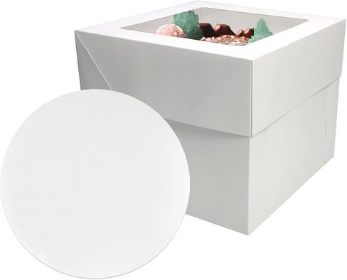 3 sets Cake Boxes 12x12x10 inches with Boards Bakery Boxes for Cakes in Kuwait