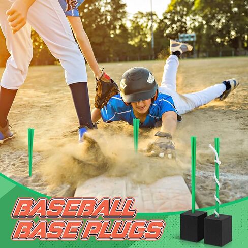 Shappy Base Plug with Tassel Baseball Base Plugs Anchor Baseball Field Heavy Duty Anchor Plugs with Tassel for Baseball Field Drill Softball Bases Accessories in Saudi Arabia