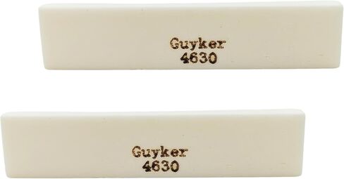 Guyker Blanks Bone Nut, String Pillow Nut Saddles Unslotted Guitar Bridge Nut Replacement Parts Accessories for Mandolin Banjos Ukulele Acoustic Folk Electric Guitar 2 Piece, Black 46x3.8x10mm 4630 in Saudi Arabia