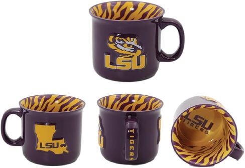 Official Custom Ceramic, X-Large 23 OZ, Relief (raised) Mug (Ohio State Buckeyes) in Kuwait