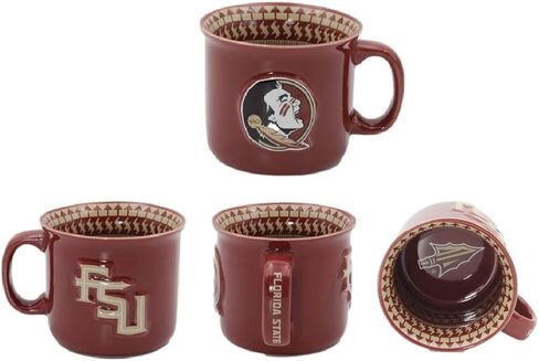 Official Custom Ceramic, X-Large 23 OZ, Relief (raised) Mug (Ohio State Buckeyes) in Kuwait