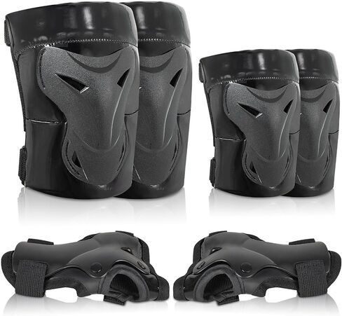 Bienbee Knee Pads for Men, Knee Pads Wrist Guard Knee and Elbow Pads Adult Protective Gear Set for Skateboard, Roller Skating, for Women Men Youth Adult Kids in Saudi Arabia