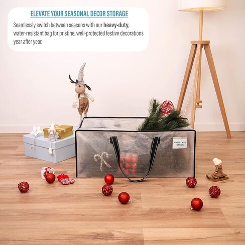 VENO 4 عبوات من الحقائب المتحركة البلاستيكية لتخزين الملابس منظمة كبيرة مع غطاء/سحاب. صناديق التعبئة / الصناديق البديلة. أساسيات لوازم الكلية القابلة للطي وتوفير المساحة (جزء النافذة BLK، 4 عبوات) in Kuwait