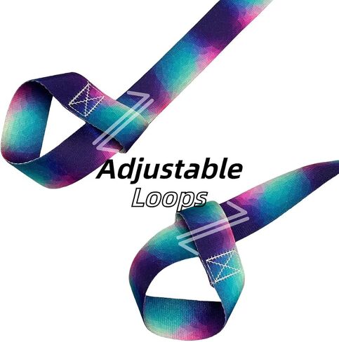 Adjustable Loops Gradient Color Roller Skate Leash Roller Skate Strap Snowboard Straps Skate Carrier Sling in Saudi Arabia