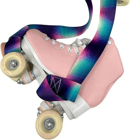 Adjustable Loops Gradient Color Roller Skate Leash Roller Skate Strap Snowboard Straps Skate Carrier Sling in Saudi Arabia