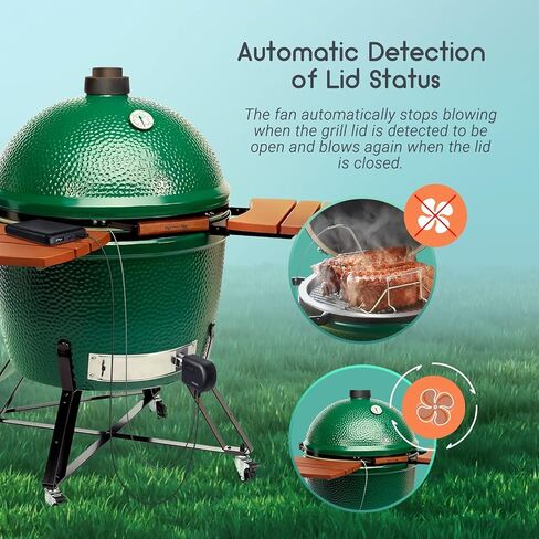 Wi-Fi & Bluetooth BBQ Smoker Temperature Controller with Automatic Smoker Fan, INKBIRD ISC-027BW Grill Thermometer with 4 Probes for Big Green Egg, Kamado Joe, Primo, Vision Grill, Akorn Kamado in Saudi Arabia