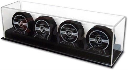 BCW Acrylic Hockey Puck Display Case | Holds 4 Pucks | High Clarity with UV Protection in Saudi Arabia