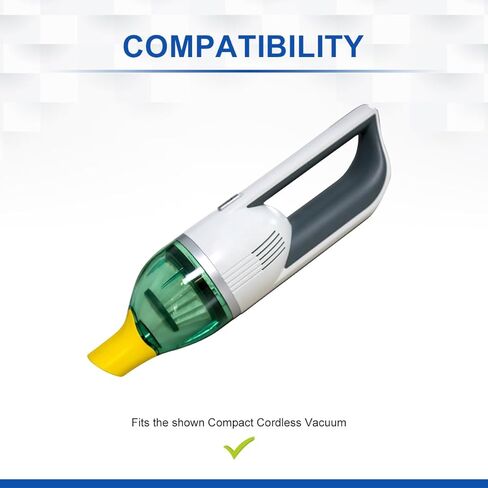 فلتر بديل من LANMU مكون من قطعتين متوافق مع مكنسة كهربائية لاسلكية مدمجة بقدرة حصان كما تظهر على التلفاز، قطع غيار فلتر هيبا للمكنسة الكهربائية in Kuwait